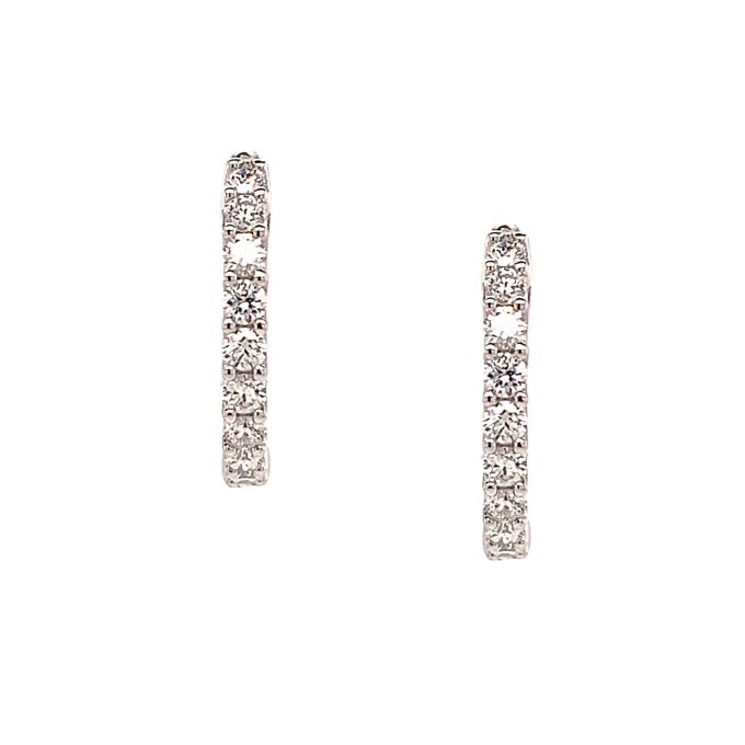 0.33 Carat Diamond Huggie Earrings