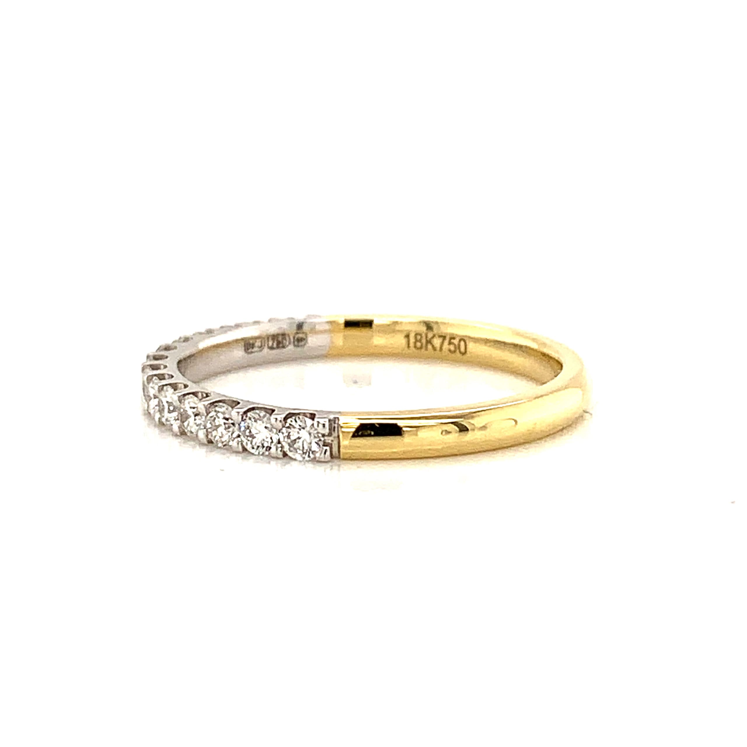18ct Yellow Gold 0.33ct Diamond Eternity Ring