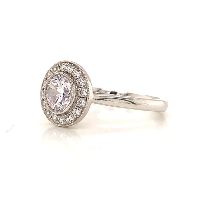 0.75ct Diamond Deco Design Circle Ring -  Pre Order