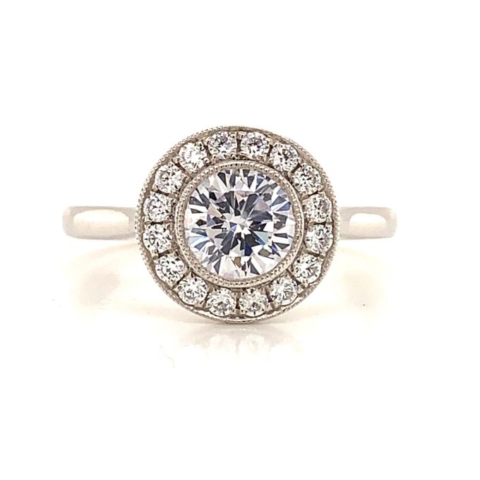 0.75ct Diamond Deco Design Circle Ring -  Pre Order