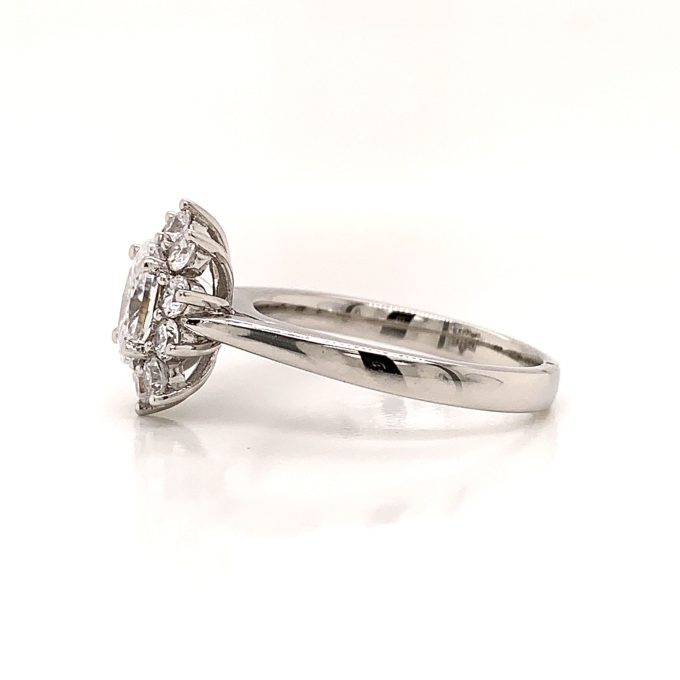 0.75ct Diamond Cluster Ring