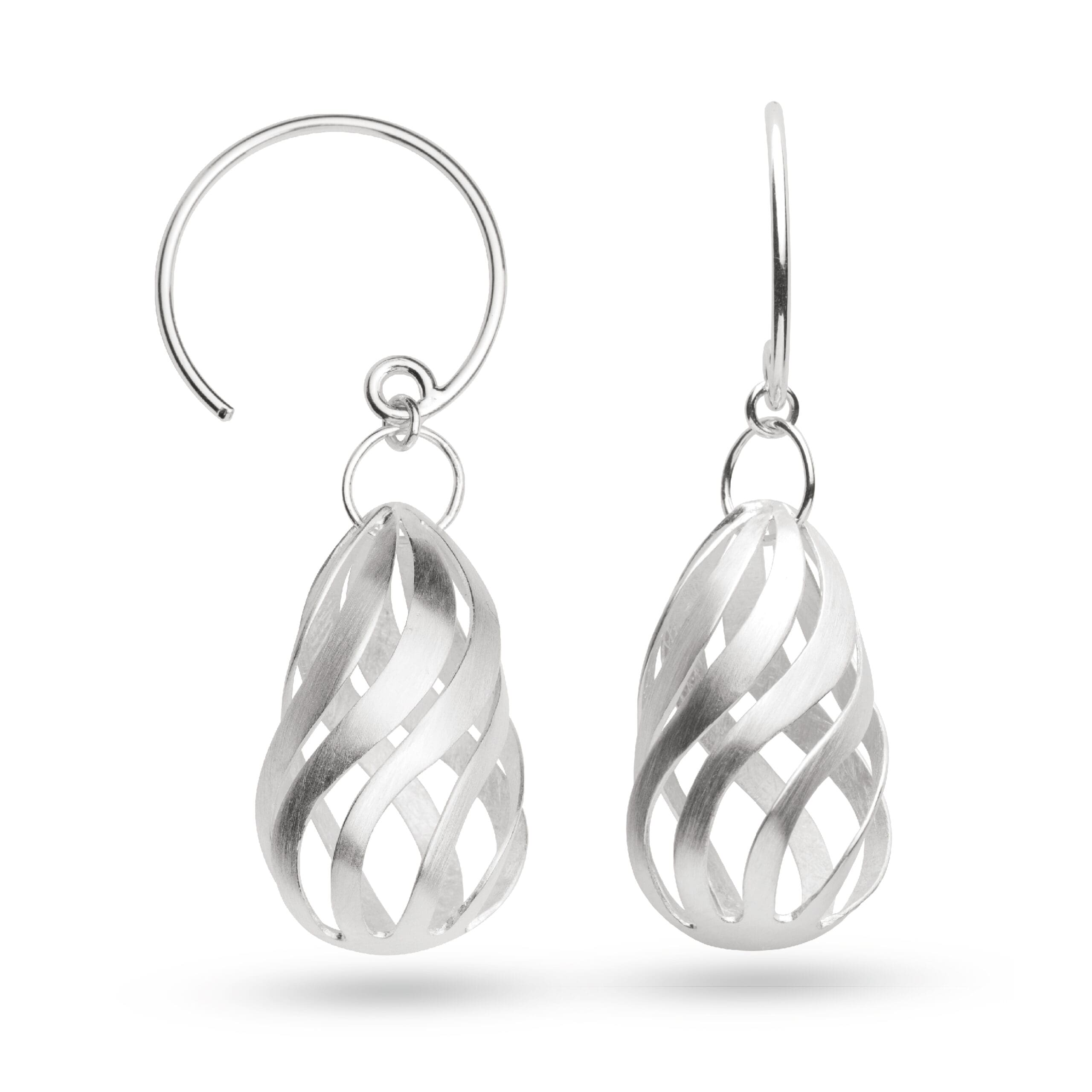 Bastian Dynamically Curved Drop Earrings