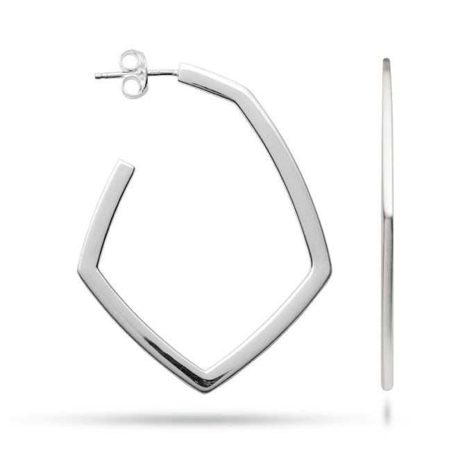 Bastian - Distinctive Silver Hoops