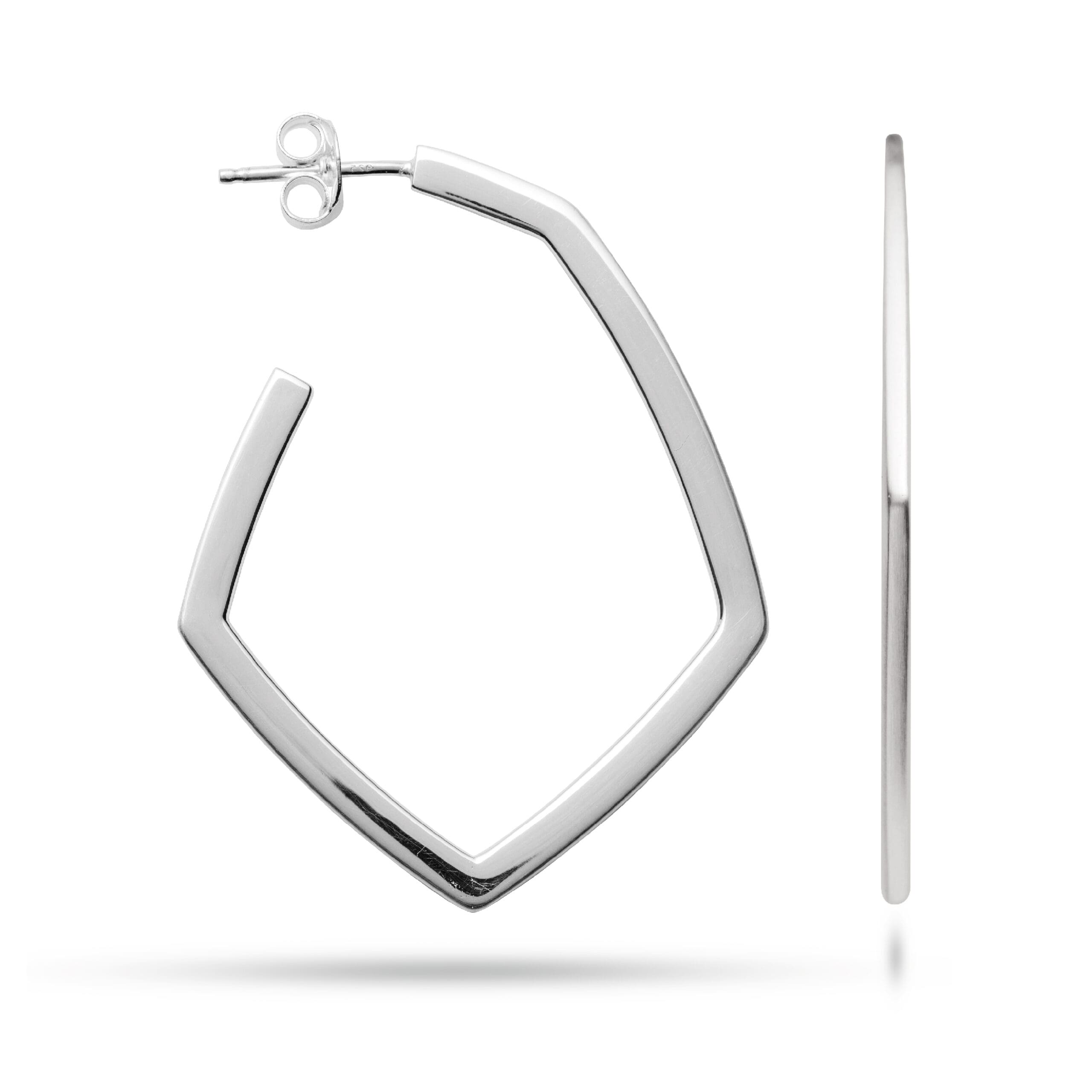 Bastian - Distinctive Silver Hoops