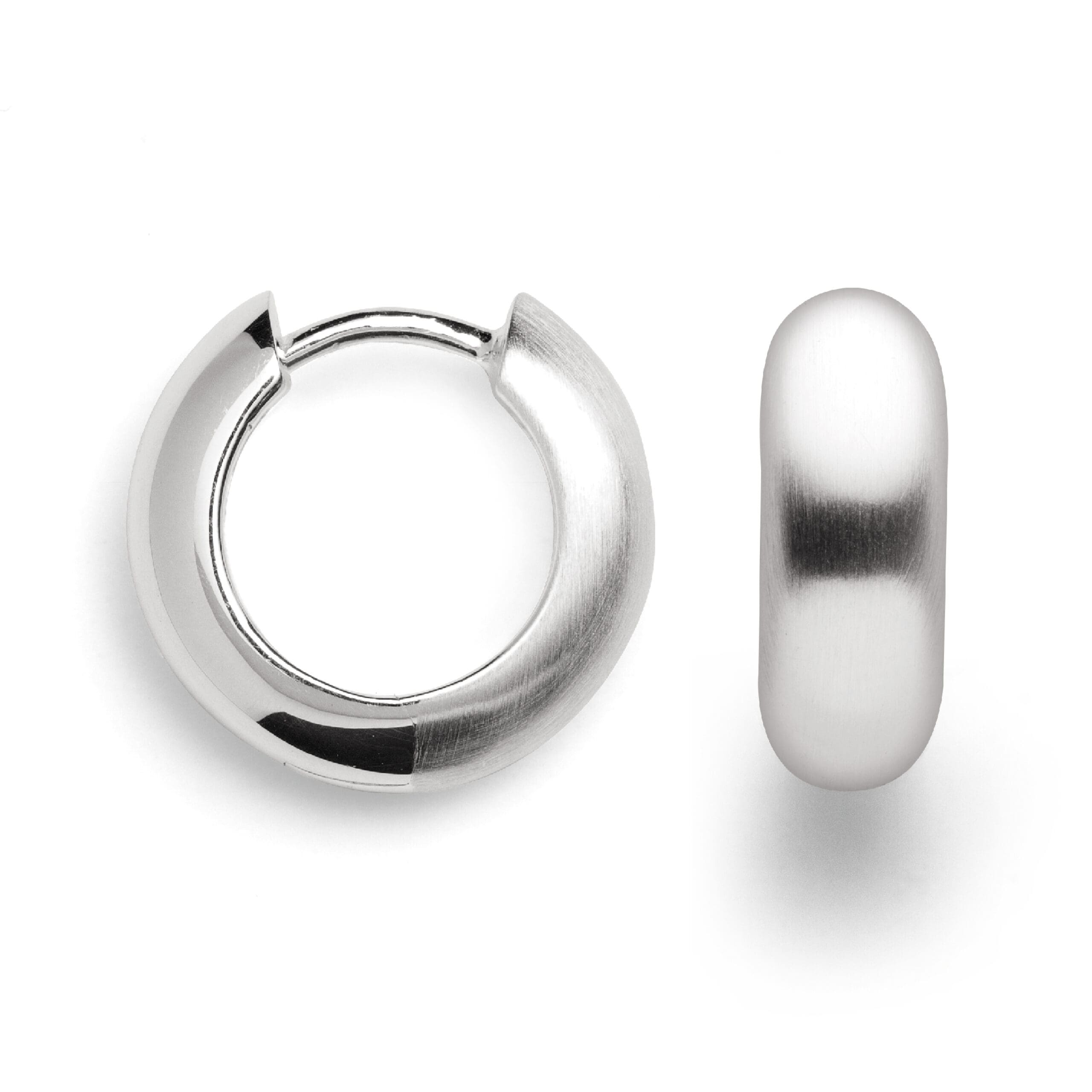 Bastian Hinged Earrings with Matt Finish