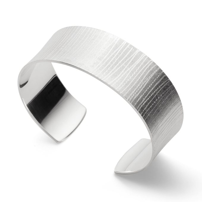Bastian Silver Cuff with Texture