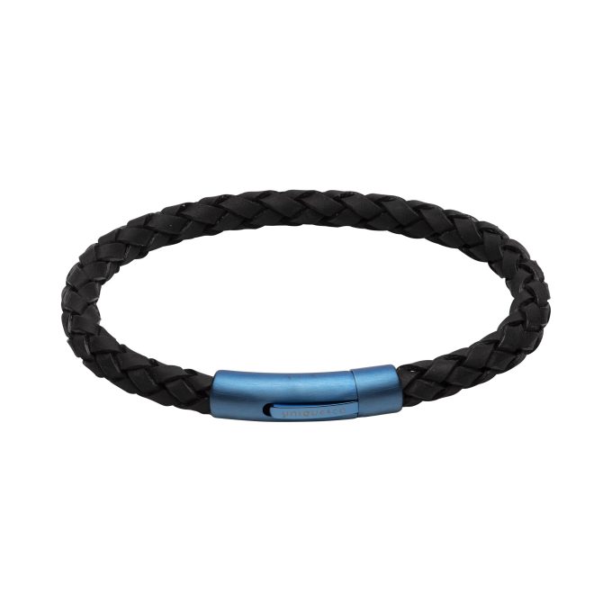 Unique Black Matt Leather Bracelet