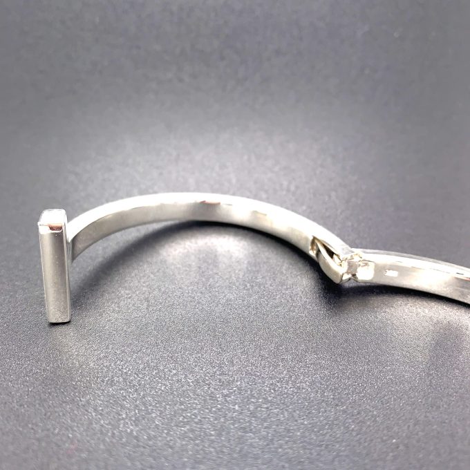 Sterling Silver Sprung T Bangle