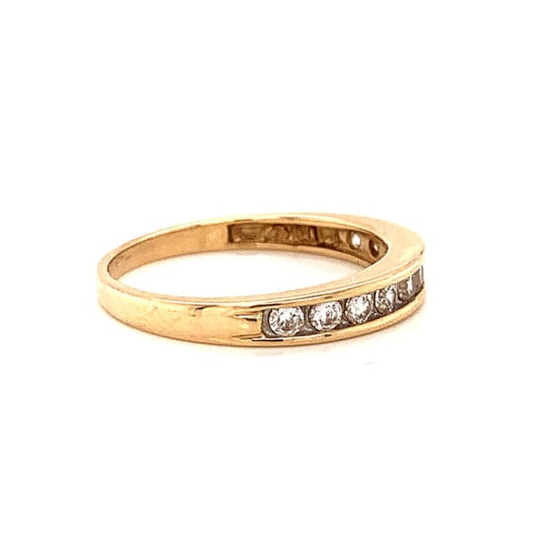 Cubic Zirconia Half Eternity Ring Aspens Jewellers
