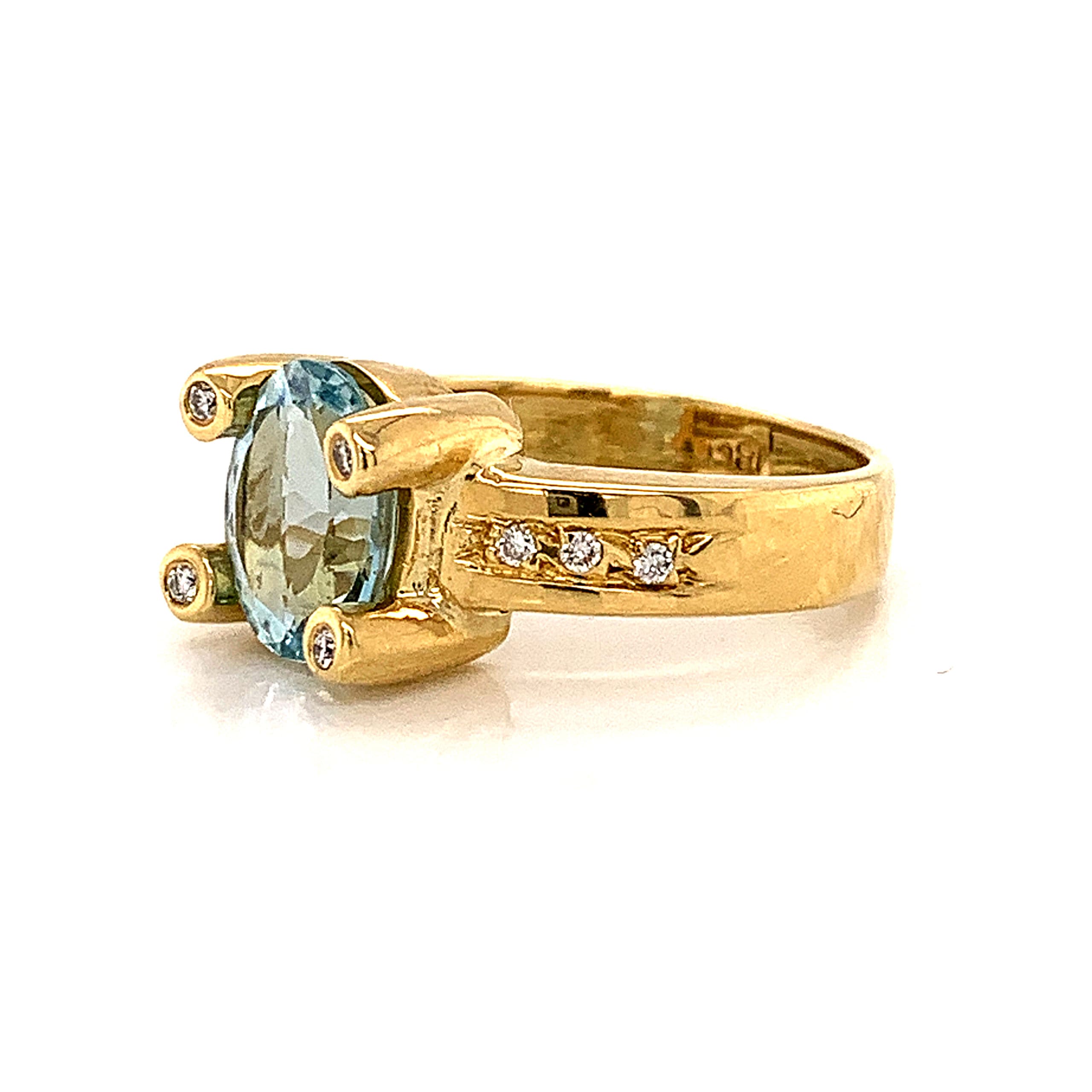 Topaz and Diamond Dress Ring