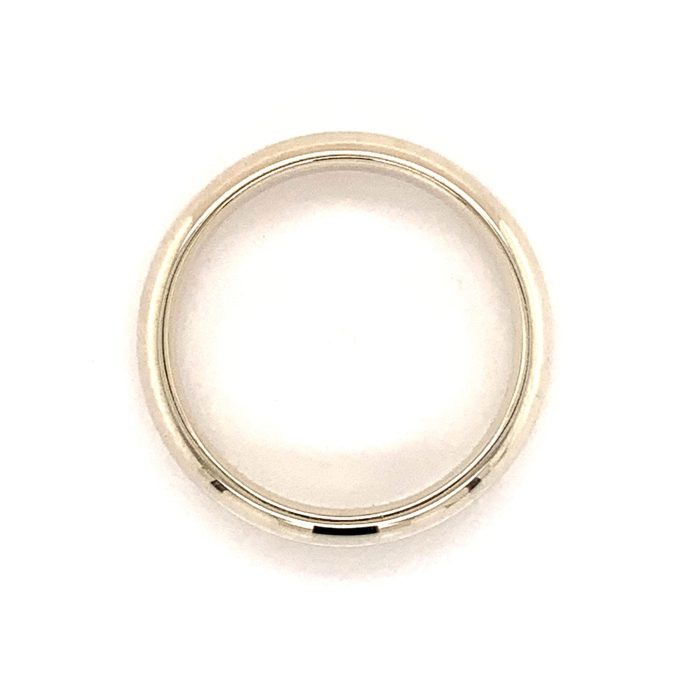 Gents White Gold Court Band 5mm