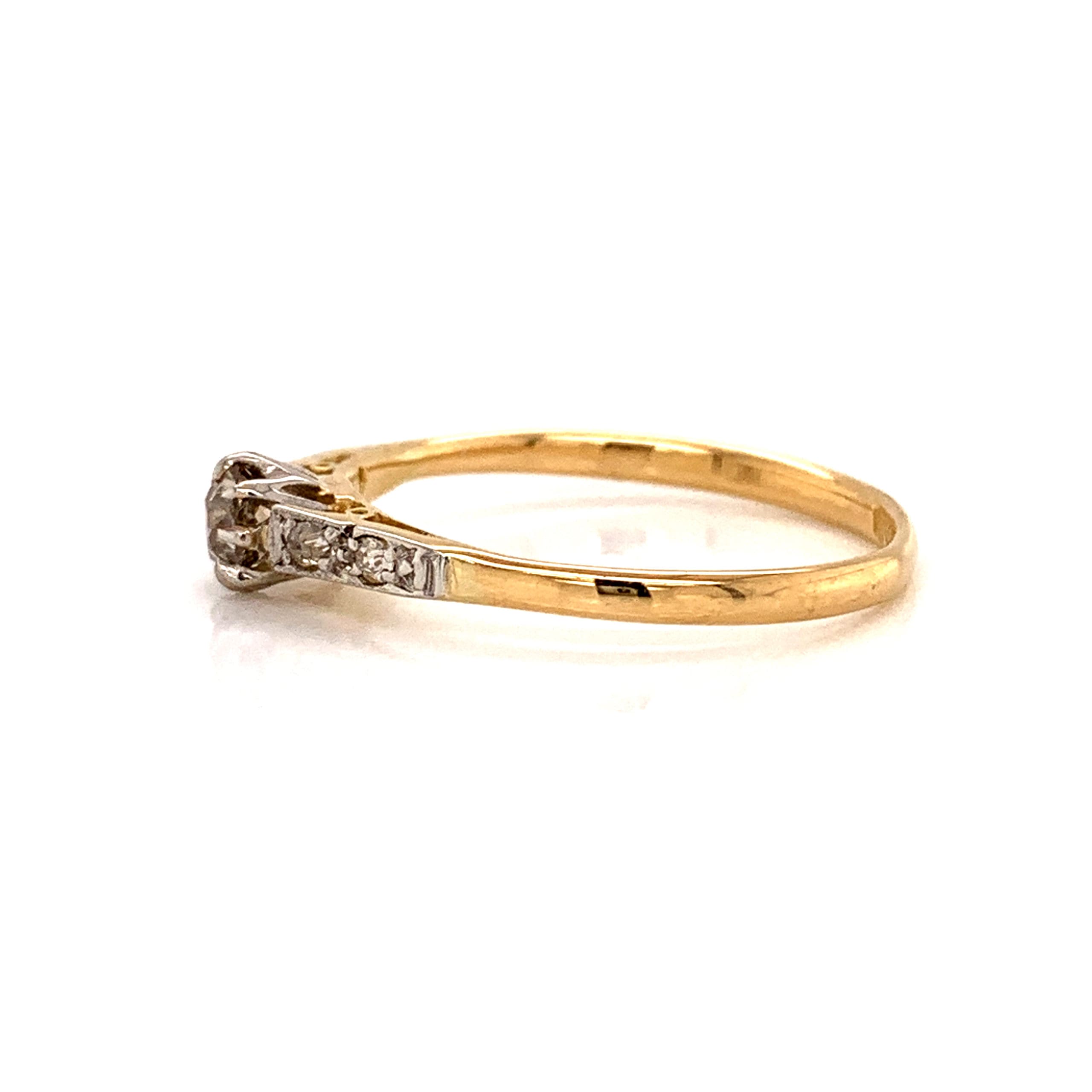 Vintage Diamond Solitaire Ring