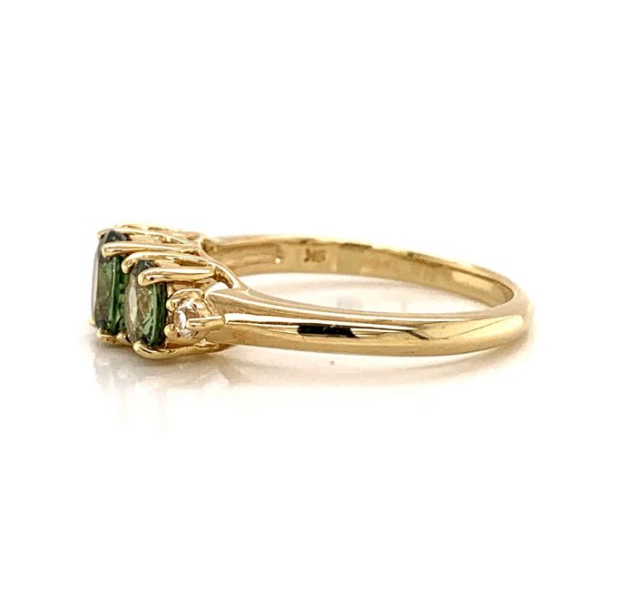 Green Sapphire Dress Ring