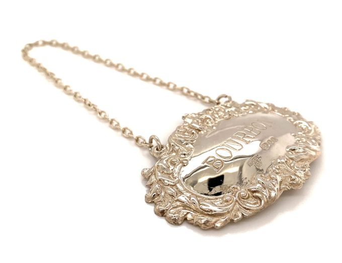 Sterling Silver Bourbon Label