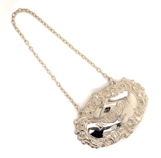 Sterling Silver Bourbon Label