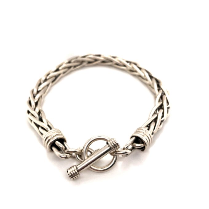 Silver Handmade Heavy Bracelet