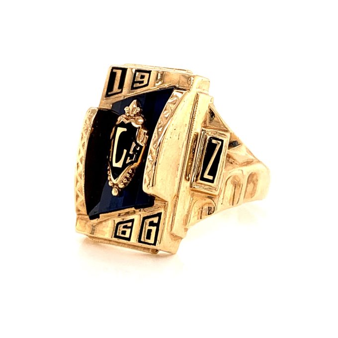 Gents 10ct Gold 1966 Graduation Ring