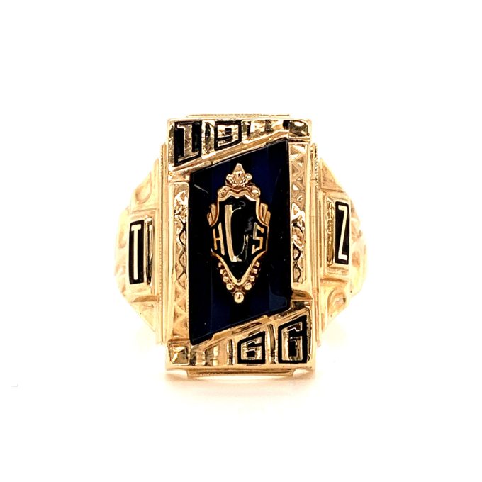 Gents 10ct Gold 1966 Graduation Ring