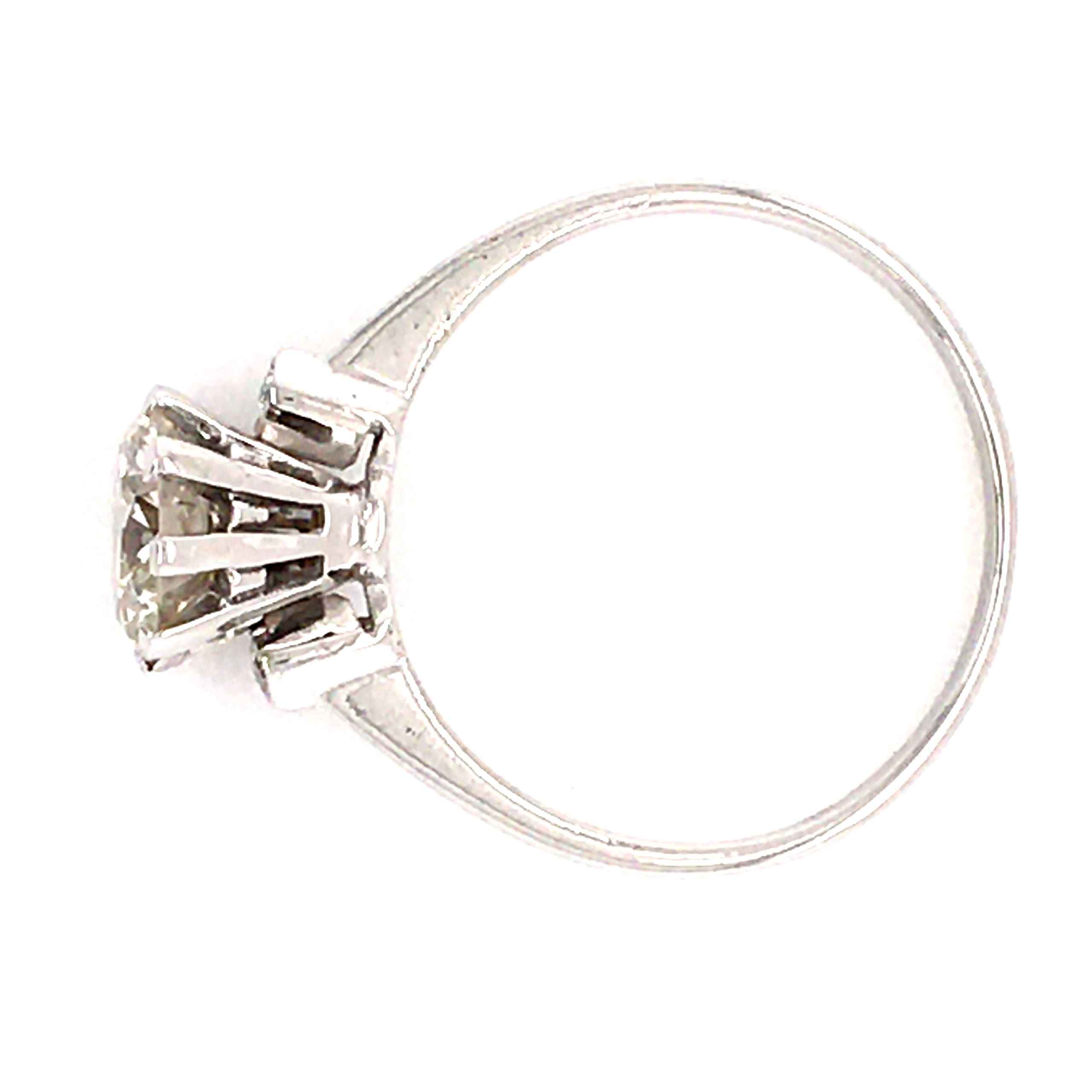 Vintage 1.29ct Diamond Solitaire Ring