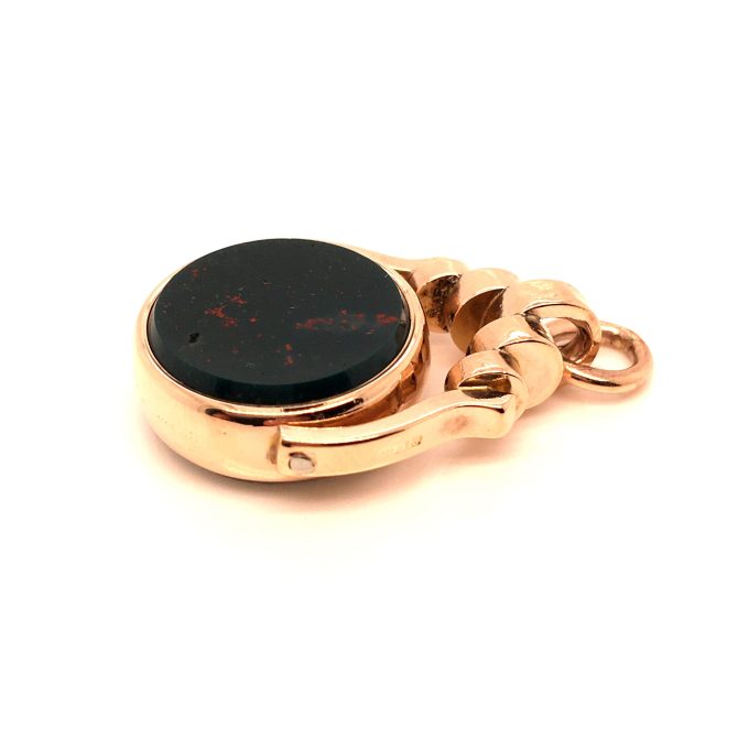 Antique Rose Gold Circular Fob