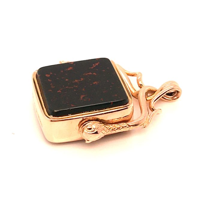 Antique Rose Gold Double Sided Fob