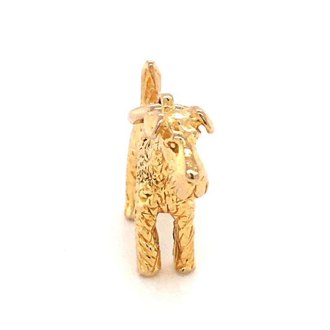 9ct Gold Airedale Charm