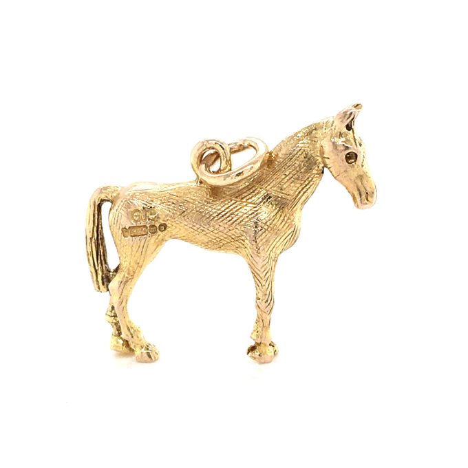 Vintage 9ct Gold Horse Charm