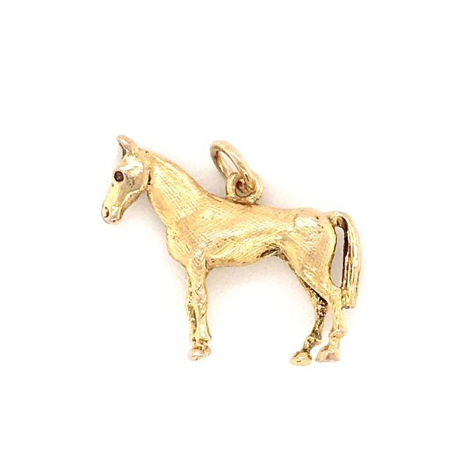 Vintage 9ct Gold Horse Charm
