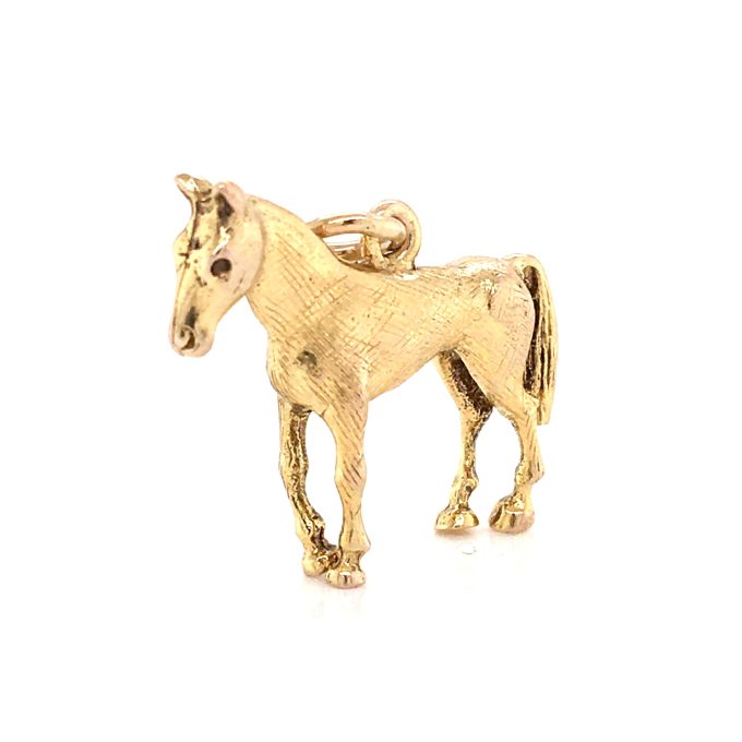 Vintage 9ct Gold Horse Charm