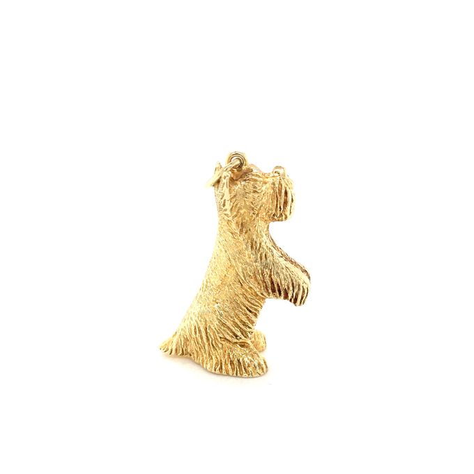 Large 14ct Gold Scottish Terrier Charm