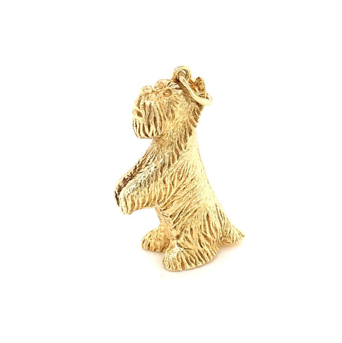 Large 14ct Gold Scottish Terrier Charm