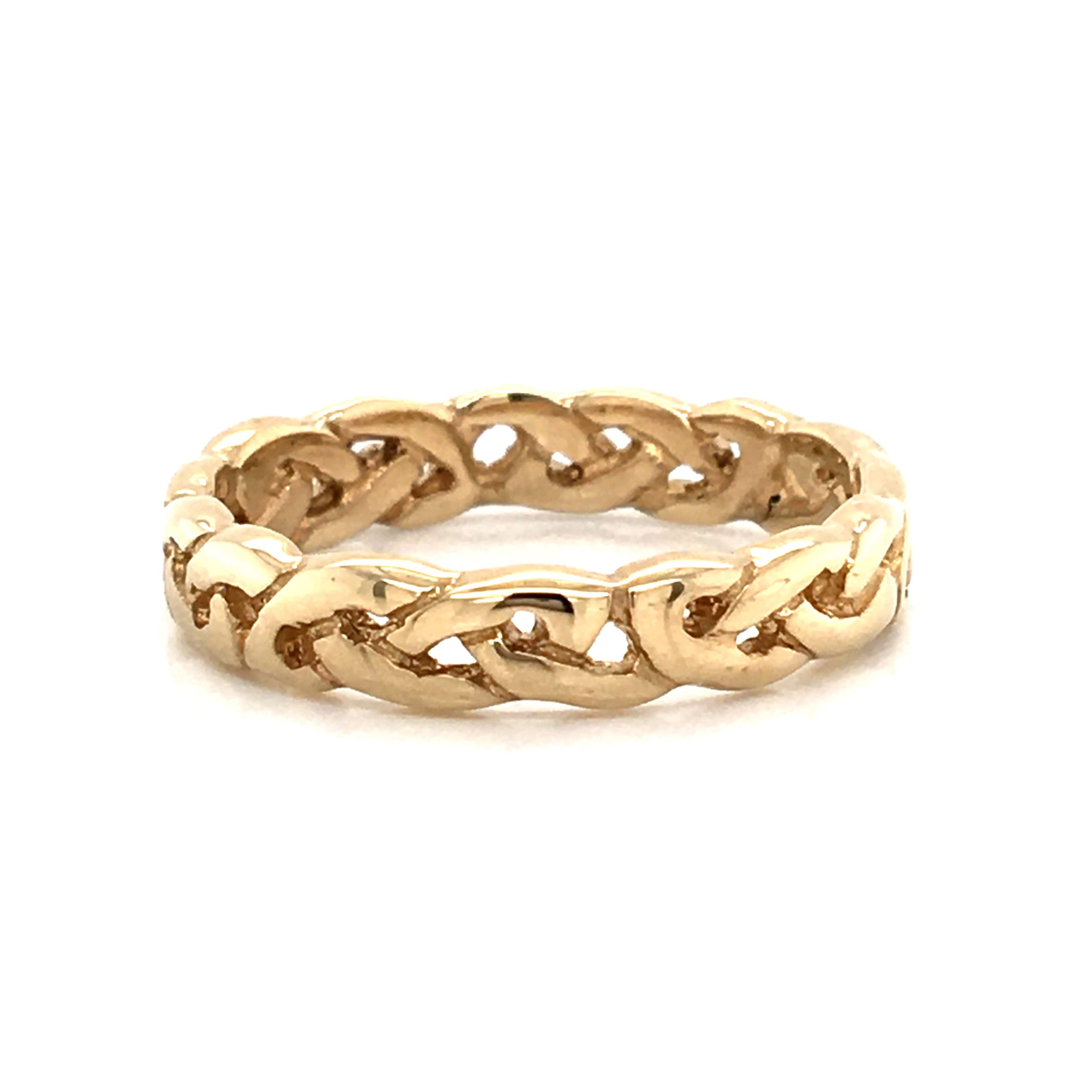 Ladies Yellow Gold Celtic Band
