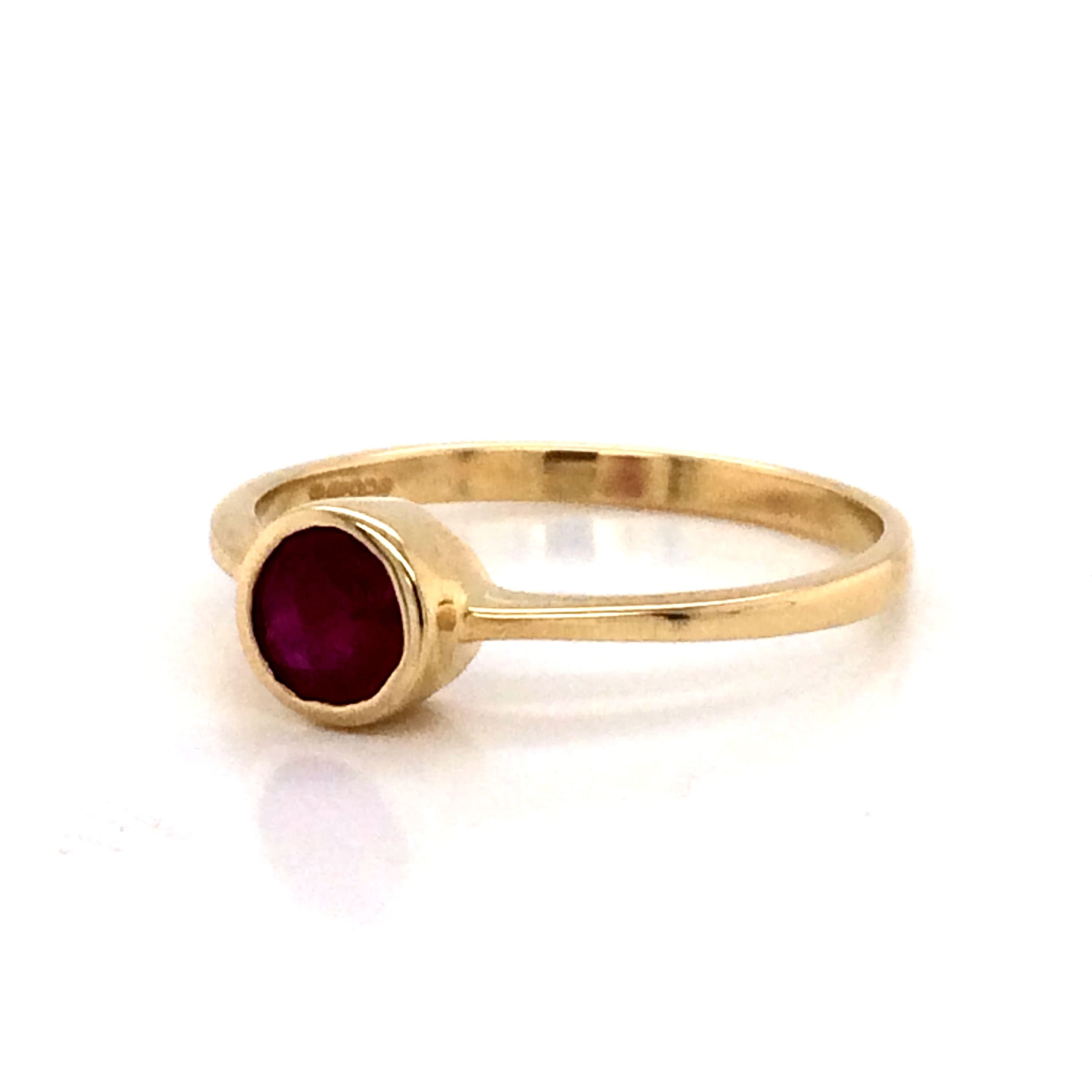 Ruby Solitaire Ring
