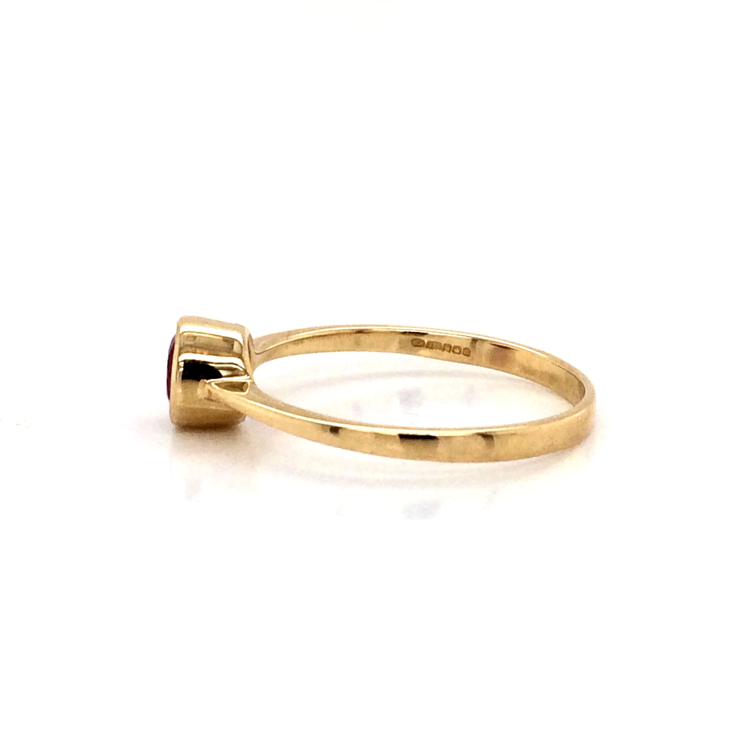 Ruby Solitaire Ring