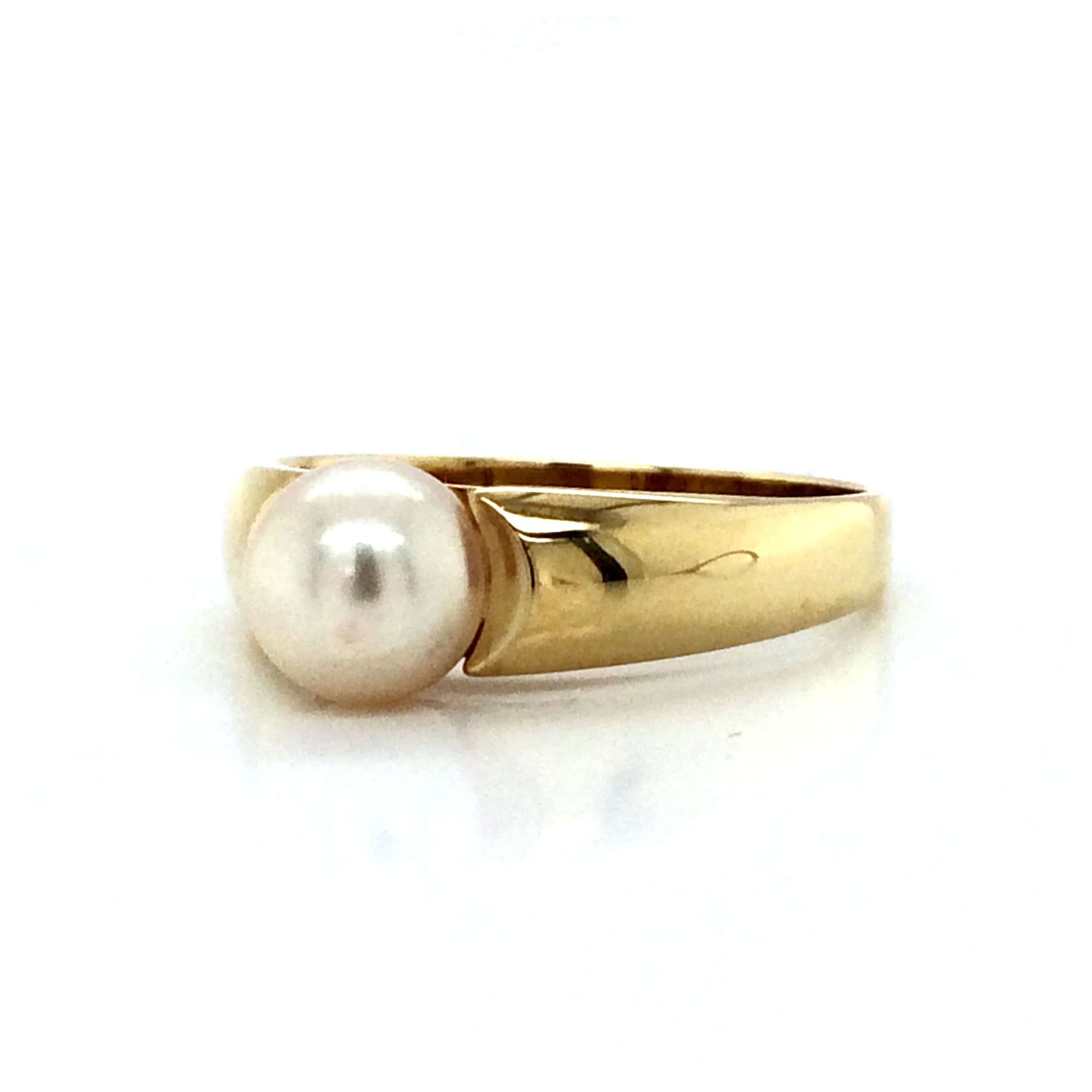 9ct Gold Pearl Set Ring