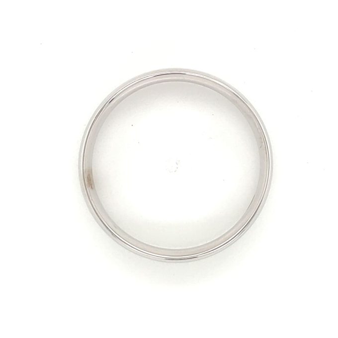 Gents White Gold Court Band 6mm