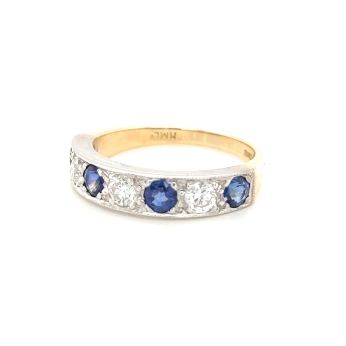 Sapphire and Diamond Eternity Ring