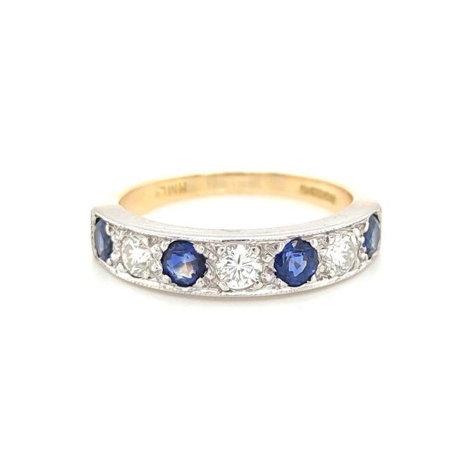 Sapphire and Diamond Eternity Ring