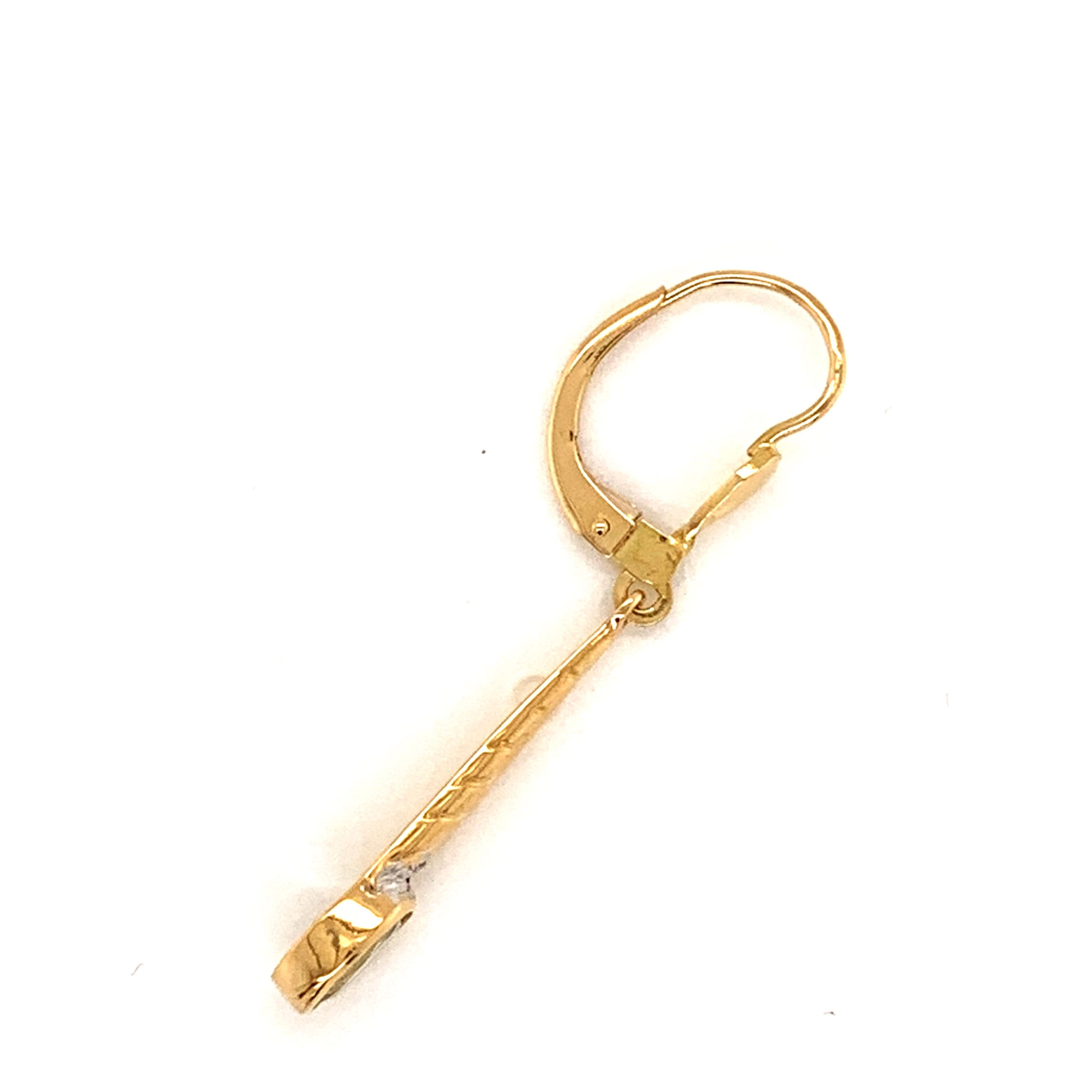 Aquamarine Gold Drop Earrings
