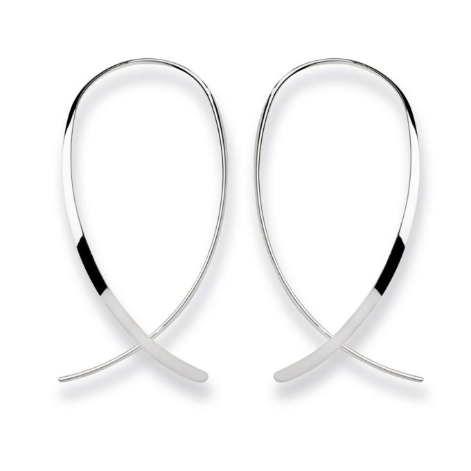 Bastian Polished Open Hoop Earrings