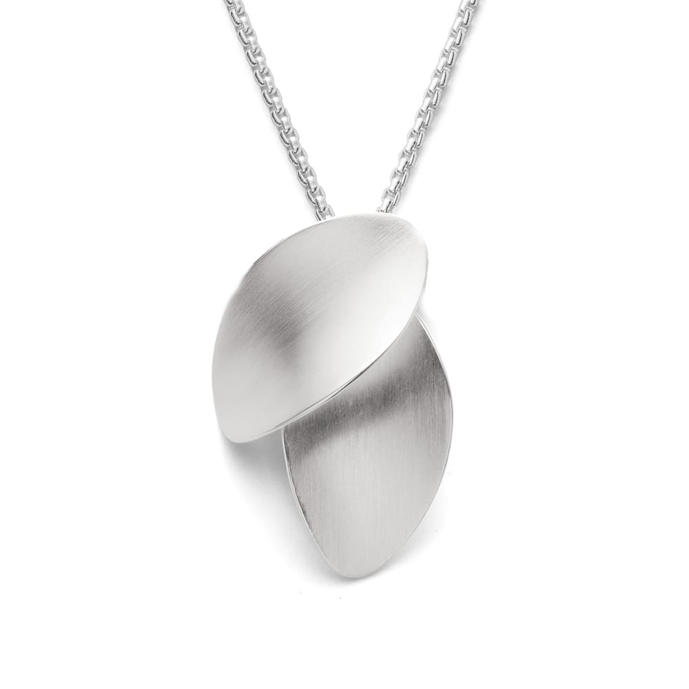 Beautiful Leaf-Design and Satin Matt Silver