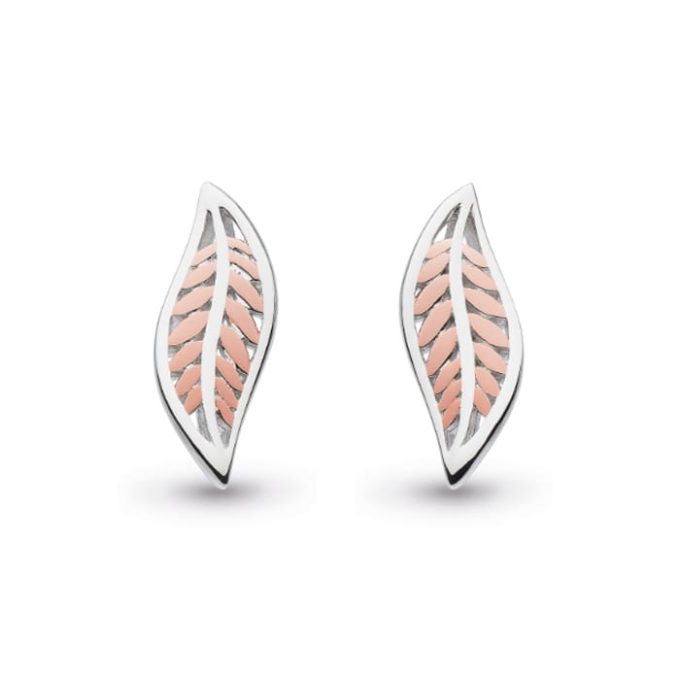 Kit Heath Eden Blush Leaf Earrings