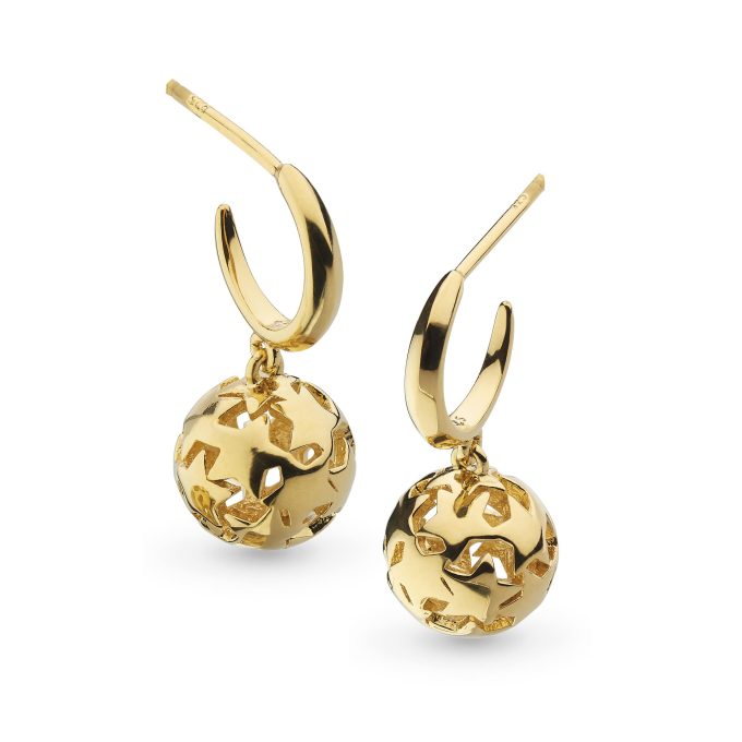 Kit Heath Gold Nova Orb Drop Earrings