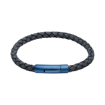 Unique Blue Leather Bracelet