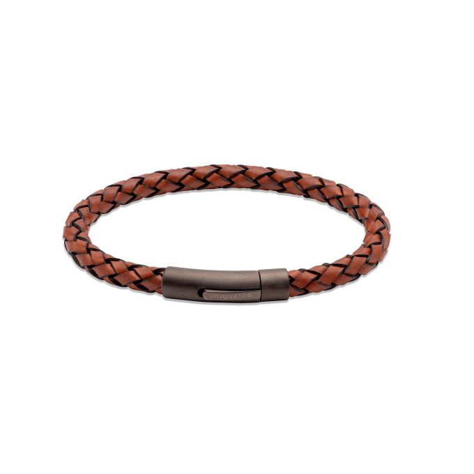 Unique Lido Cognac Leather Bracelet