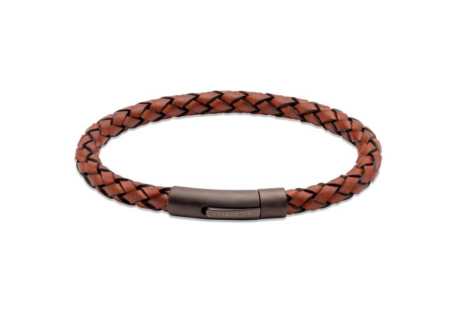 Unique Lido Cognac Leather Bracelet