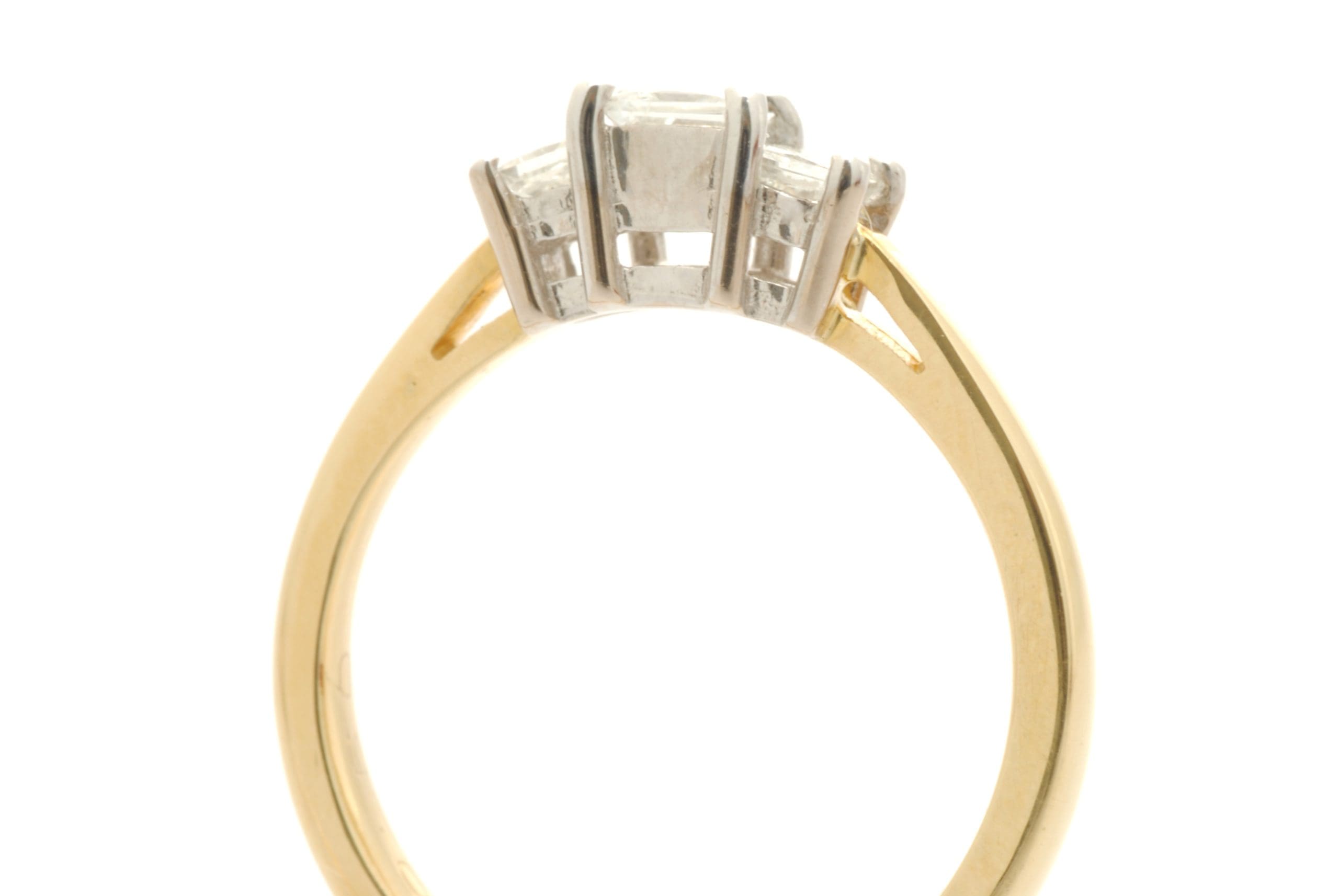 Trilogy Diamond Ring in Yellow Gold
