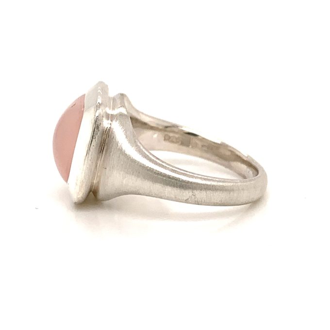 Bastian Silver Rose Quartz Ring