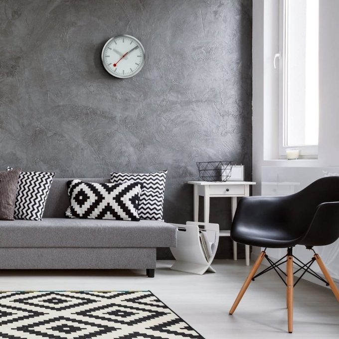 Mondaine Brushed Silver Wall Clock 25cm