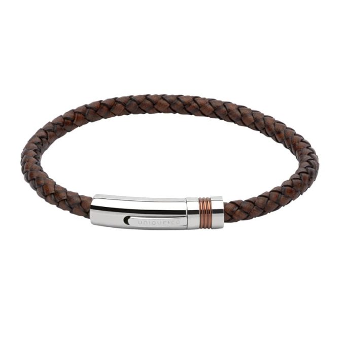 Unique Antique Brown Leather Bracelet